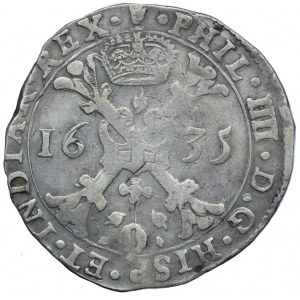 Niderlandy hiszpańskie, Filip IV, patagon 1635, Brusela