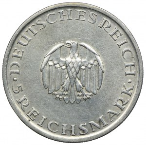 Germany, Weimar Republic, 5 marks 1929 A, Berlin - Gotthold Ephraim Lessing