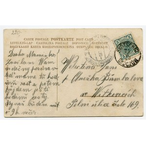 Pocztówka Skoczów, Rynek, 21.8.1906