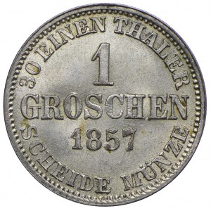 Nemecko, Brunswick, Wilhelm, 1 penny 1857 Brunswick