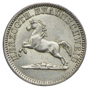 Nemecko, Brunswick, Wilhelm, 1 penny 1857 Brunswick