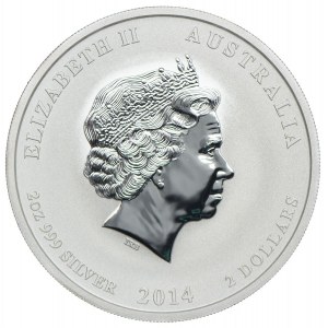 Australia, $2 2014 P, Perth, Year of the Horse (2 oz)