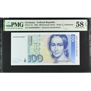 Niemcy, 100 marek 1993, PMG 58 EPQ