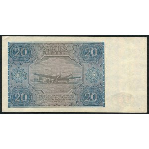 20 złotych 1946 - C - NIEBIESKA