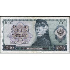 1000 shillings 1966 - F -.