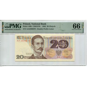 20 złotych 1982 - AA - PMG 66 EPQ