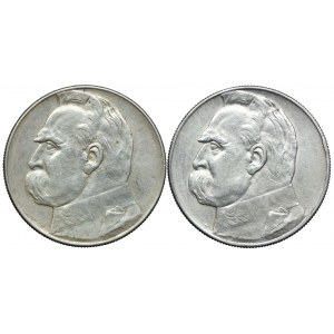 10 złotych 1936, 1937 Józef Piłsudski (2szt.)