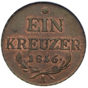 Austria, Francis II, 1 krajcar 1816 A, Vienna, GCN MS64