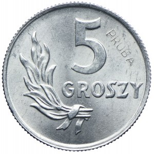 5 groszy 1949, Varšava, Hliník - RARE