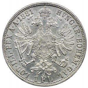 Austria, Franz Joseph I, florin 1881, Vienna