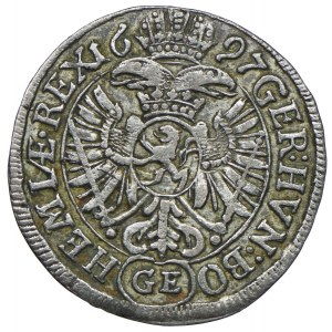 Austria, Leopold, 3 krajcars 1697 GE, Prague