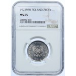 1 złoty 1972, NGC MS65