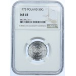 50 pennies 1975, NGC MS65