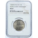 10 gold 1968, XXV years of the People's Army of Poland, NGC MS64