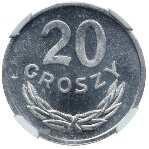 20 pennies 1980, MINT ERROR NGC MS66PL - PROOFLIKE