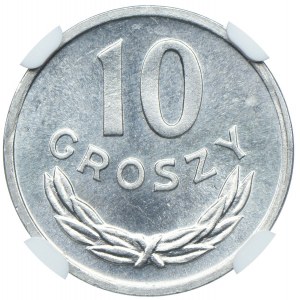 10 groszy 1981, NGC MS65
