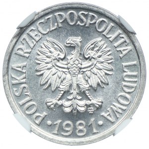 10 groszy 1981, NGC MS65