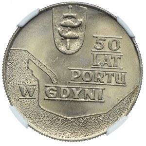 10 złotych 1972, 50-lat Portu w Gdyni, NGC MS65