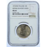 10 złotych 1972, 50-lat Portu w Gdyni, NGC MS65