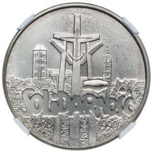 100.000 złotych 1990, Solidarność - typ C, NGC MS64