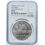 100.000 złotych 1990, Solidarność - typ C, NGC MS64
