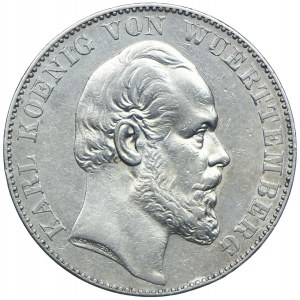 Niemcy, Wurttenbergia, Karol I, talar 1871 Stuttgart