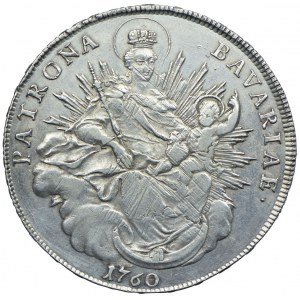 Niemcy, Bawaria, Maksymilian III, talar 1760, Monachium