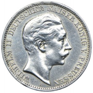 Niemcy, Prusy, Wilhelm III, 3 marki 1909, Berlin