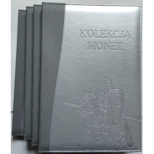 Zestaw albumów na monety kolekcjonerskie 10 i 20 złotych (4szt.)