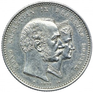 Denmark, Krystian IX, 2 crowns 1892, Copenhagen