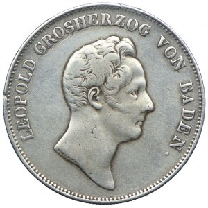 Niemcy, Badenia, Leopold, talar 1836, Karlsruhe