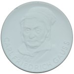 Niemcy, medale porcelanowe, Carl Friedrich Gauss, Targi filatelistyczne Köln - Miśnia (2szt.)