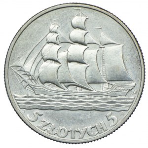 5 złotych 1936, Żaglowiec
