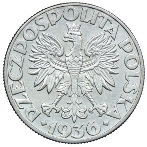 5 złotych 1936, Żaglowiec