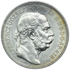 Hungary, Franz Joseph I, 2 crowns 1913 KB, Kremnica