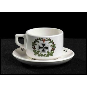 GERMANY, III Reich Cup and saucer, 79. INFANTRY, 1940