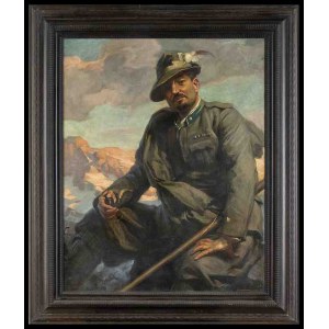 ITALY, Kingdom Mattia TRAVERSO (1885-1956) Portrait of Italo Balbo in Alpin uniform, Great World War