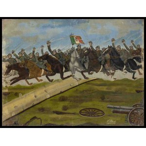 ITALY, Kingdom Cavalry charge, 1919