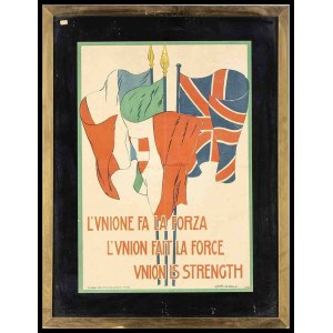 ITALY, Kingdom Great War propaganda poster