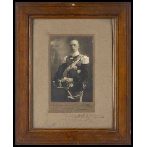 ITALY, Kingdom Official portrait of Albert of Savoy, with dedication and autograph