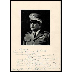 ITALY, Kingdom Photo with dedication of general