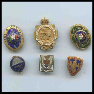 ITALY, Kingdom Lot of 6 enamel badges