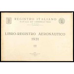 ITALY, Kingdom Aeronautical Register, 1931