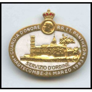 ITALY, Kingdom Pantheon guard badge