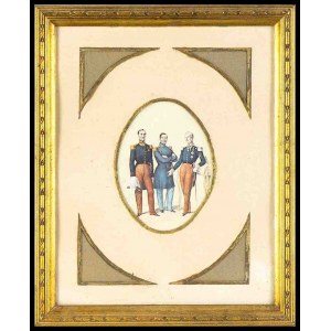 ITALY, Kingdom of the Two Sicilies Portrait of officers