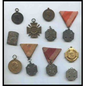AUSTRIA, Empire Lot of 10 medals and badge