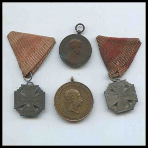 AUSTRIA, Empire Lot of 4 medals