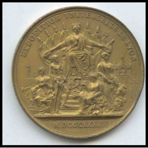 FRANCE Universal Exposition Medal, Lyon 1873