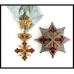ITALY, Bourbon dynasty of Naples Sacred Military Constantinian Order of Saint George, Insignia of Knight of Grace for military merits
