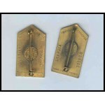 ITALY Lot of 2 badges for Keeper of the Parks of remembrance